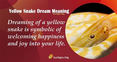 snake dream number|yellow snake dream meaning.